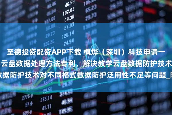 至德投资配资APP下载 枫烨（深圳）科技申请一种基于AI算力架构的教学云盘数据处理方法专利，解决教学云盘数据防护技术对不同格式数据防护泛用性不足等问题_隐私_信息_企业