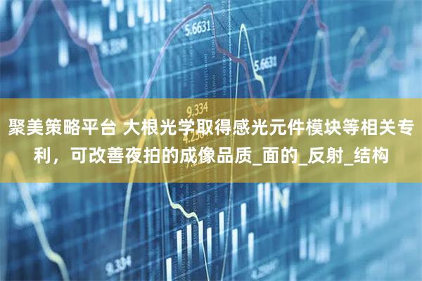 聚美策略平台 大根光学取得感光元件模块等相关专利，可改善夜拍的成像品质_面的_反射_结构